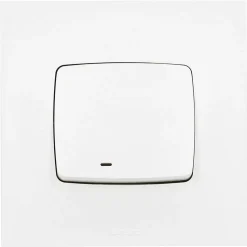 Poussoir lumineux Legrand Neptune plastique blanc