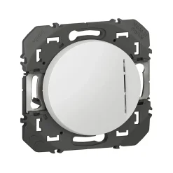 Poussoir simple avec voyant lumineux Legrand Dooxie blanc