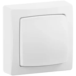 Poussoir simple Legrand ALB2310WH blanc montage en saillie 10A 230V
