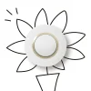 Poussoir simple Legrand Dooxie blanc