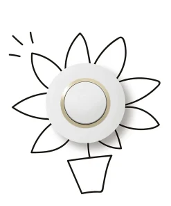 Poussoir simple Legrand Dooxie blanc