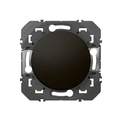 Poussoir simple Legrand Dooxie 0 952 64 noir 6A 250V
