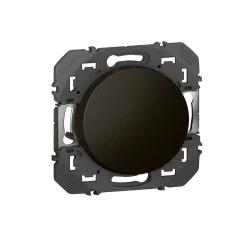 Poussoir simple Legrand Dooxie 0 952 64 noir 6A 250V