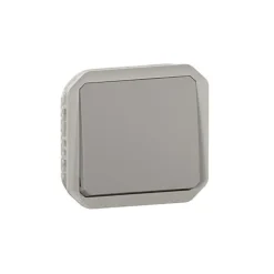 Poussoir simple Legrand Plexo™ gris composable