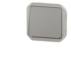 Poussoir simple Legrand Plexo™ gris composable