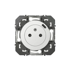 Prise 2 pôles + terre + Prise USB-C Legrand Dooxie blanc carrée