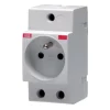 Prise 2 pôles avec terre modulaire ABB