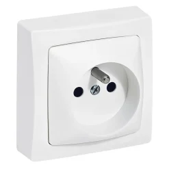 Prise 2 pôles+terre ASL Legrand blanc