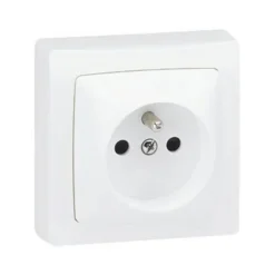 Prise 2 pôles+terre ASL Legrand blanc