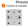 Prise 16A 2P+T en saillie - blanc - Presto - Zenitech
