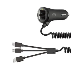Prise allume cigare 2 ports USB + prises Watt&Co