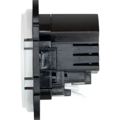 Prise avec terre + 1 x USB-C Jacobsen Espen blanc à composer