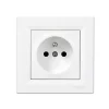 Prise avec terre complète Schneider Electric Asfora blanc