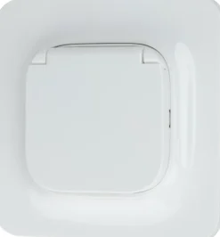 Prise avec terre étanche Jacobsen Kennet blanc complet