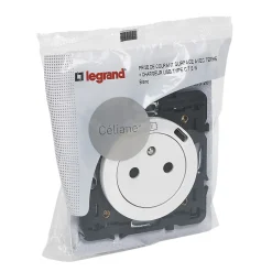Prise Céliane + 1 prise USB-C Legrand bloc blanc