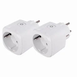 Prise connectée Wifi 16A Konyks (EU type F), lot de 2