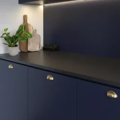 Prise cuisine BARRY - Bloc 3 prises Soft Touch noir
