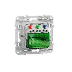 Prise de courant avec terre affleurante + usb C 10.5W Schneider Electric Odace blanc