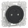 Prise de courant avec terre affleurante + usb C 10.5W Schneider Electric Odace anthracite