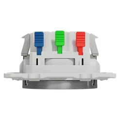 Prise de courant avec terre affleurante 16A Schneider Electric Odace aluminium