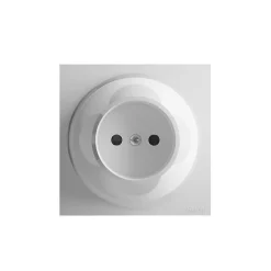 Prise de courant Fontini Neo Evo couleur blanc montage en saillie