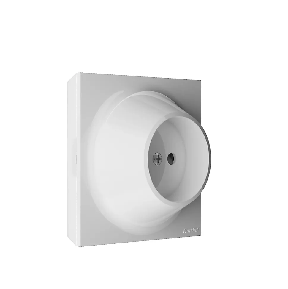 Prise de courant Fontini Neo Evo couleur blanc montage en saillie