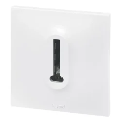 Prise de téléphone Legrand Neptune plastique blanc mat