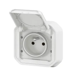 Prise Legrand Plexo blanc à griffes 220V