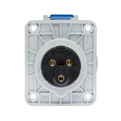 Prise Monophasé 16a 2p+t - Encastrable Sur Coffret - étanche Ip67 - Ide