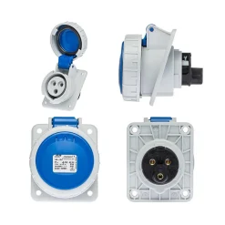 Prise Monophasé 16a 2p+t - Encastrable Sur Coffret - étanche Ip67 - Ide