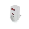 Prise parafoudre 1x16A 3500W 250V - Blanc - On/Off - Chacon
