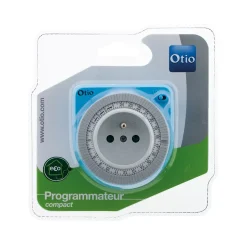 Prise programmable journalière Otio Bleu