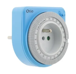Prise programmable journalière Otio Bleu