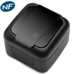 Prise 2P+T étanche IP54 - Viko by Panasonic - Noir - NF