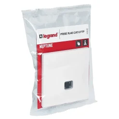 Prise RJ45 CAT6 Legrand Neptune Blanc mat