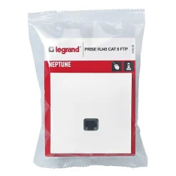 Prise RJ45 CAT6 Legrand Neptune Blanc mat