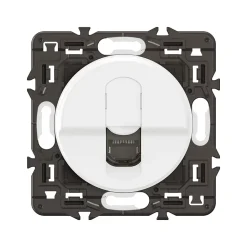 Prise RJ45 Legrand Céliane téléphone et informatique FTP catégorie 6 blanc