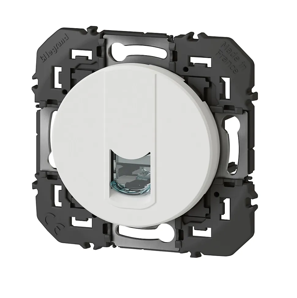 Prise RJ45 Legrand Dooxie blanc carrée