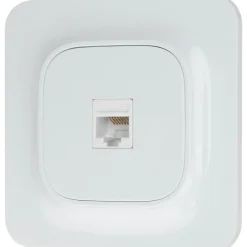 Prise RJ45 éthernet Jacobsen Kennet blanc complet
