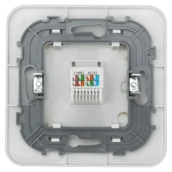 Prise RJ45 éthernet Jacobsen Kennet blanc complet