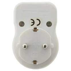 Prise Schuko 16A + interrupteur - Blanc - Zenitech