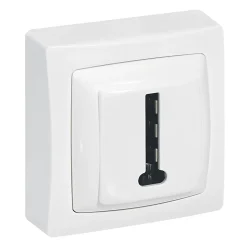 Prise téléphone ASL 8 contact en T Legrand blanc