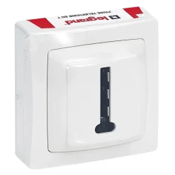Prise téléphone ASL 8 contact en T Legrand blanc