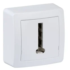 Prise téléphone complète saillie Schneider Electric Alréa blanc