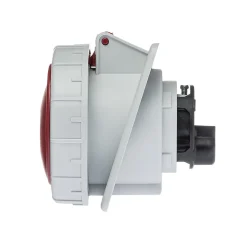 Prise Triphasé 32a 3p+t - 4 Broches - Encastrable Sur Coffret - étanche Ip67 - Ide