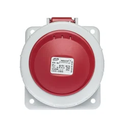 Prise Triphasé 32a 3p+t - 4 Broches - Encastrable Sur Coffret - étanche Ip67 - Ide
