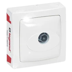Prise TV simple ASL Legrand blanc 9.5 mm