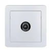 Prise TV simple complète saillie Schneider Electric Alréa blanc