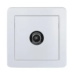 Prise TV simple complète saillie Schneider Electric Alréa blanc