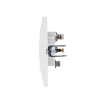 Prise TV simple encastrable blanc complet